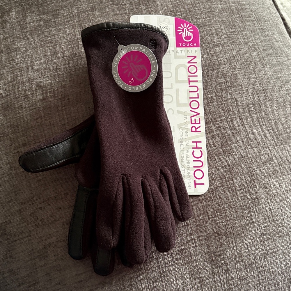 Black Touch Screen Compatible        Gloves L/XL   NWT